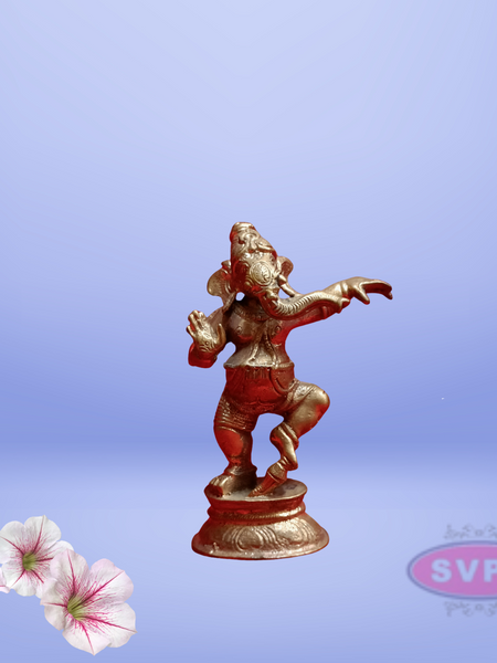Panchalogam dancing Ganesha Idol