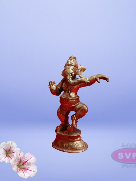 Panchalogam dancing Ganesha Idol