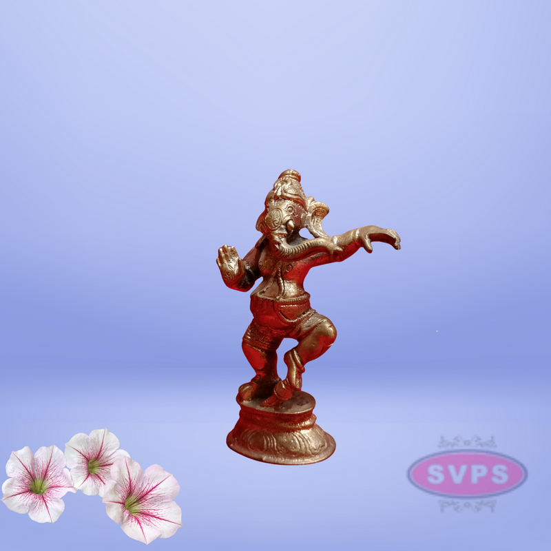Panchalogam dancing Ganesha Idol