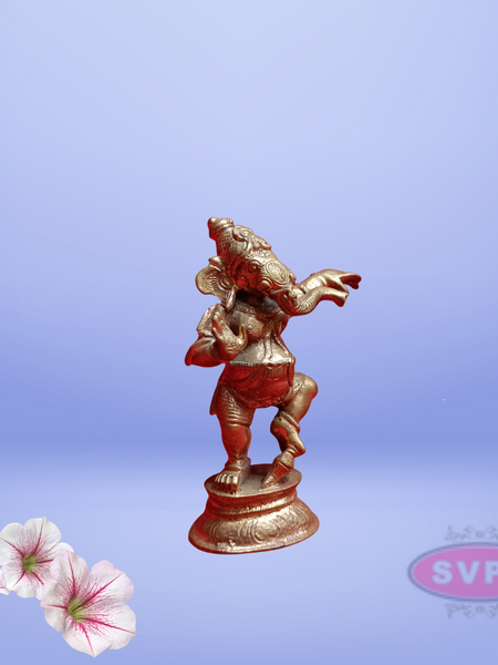 Panchalogam dancing Ganesha Idol