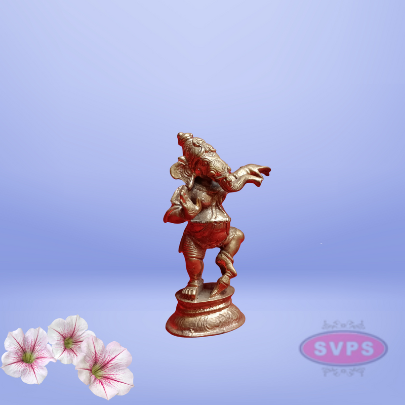Panchalogam dancing Ganesha Idol