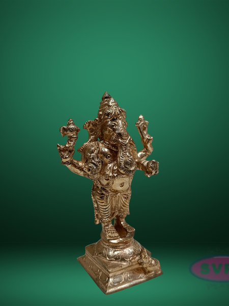 Panchaloha Ganesh Standing / 6 Inches