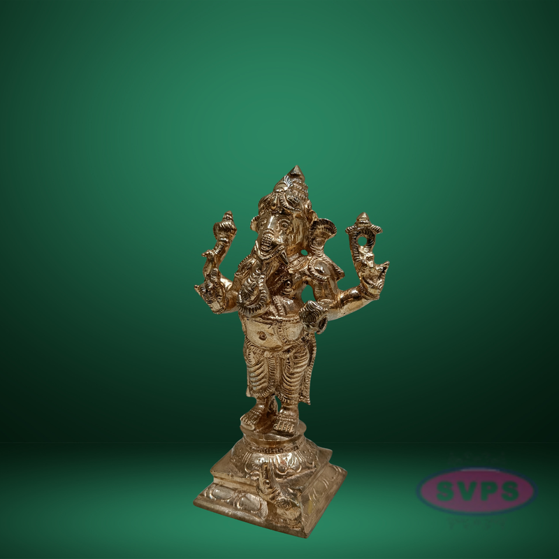 Panchaloha Ganesh Standing / 6 Inches