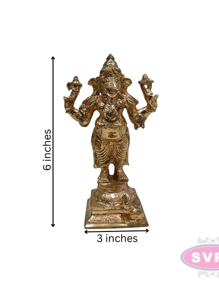 Panchaloha Ganesh Standing / 6 Inches