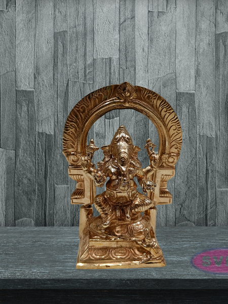 Panchaloha Ganesha with Arch / 6 Inches