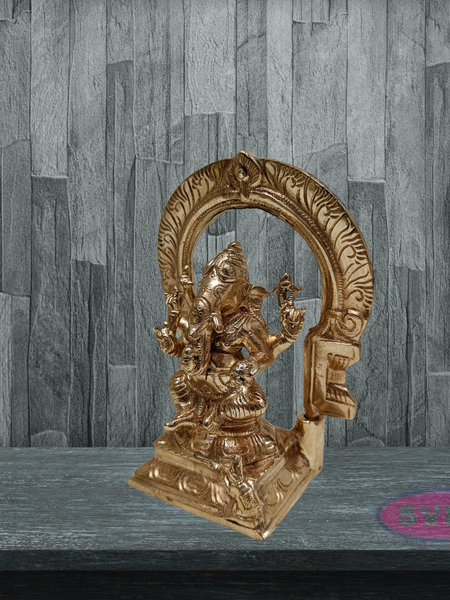 Panchaloha Ganesha with Arch / 6 Inches
