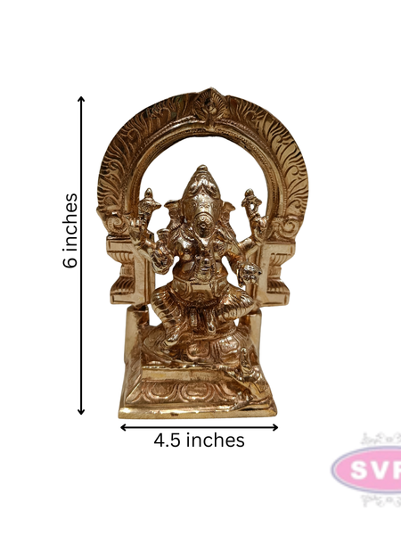 Panchaloha Ganesha with Arch / 6 Inches