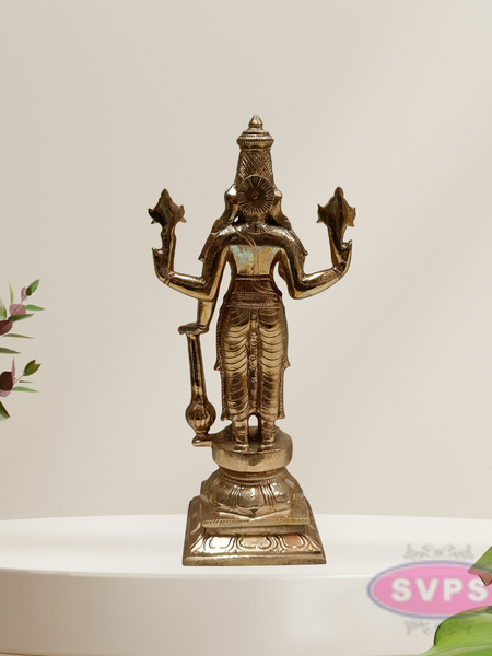 Panchaloha Lord Satya Narayana With Gada Idol