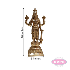 Panchaloha Lord Satya Narayana With Gada Idol