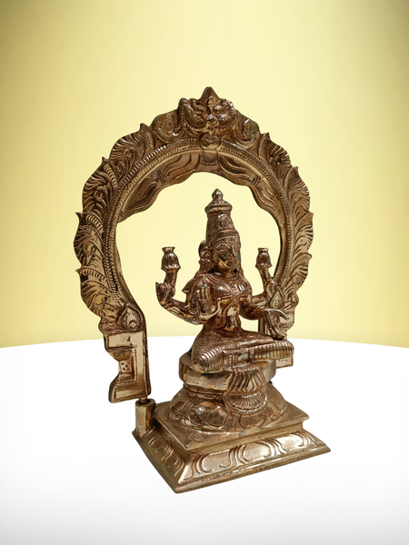 Panchaloha Mahalakshmi Statue / 10 Inches