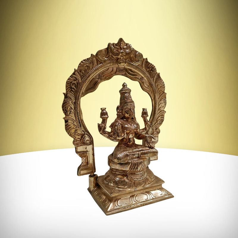 Panchaloha Mahalakshmi Statue / 10 Inches