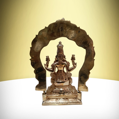 Panchaloha Mahalakshmi Statue / 10 Inches
