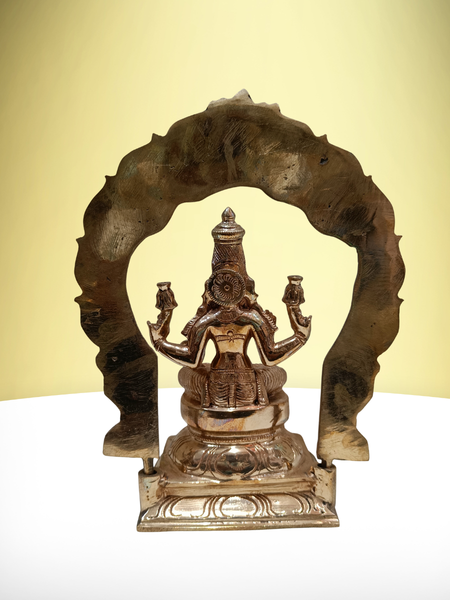 Panchaloha Mahalakshmi Statue / 10 Inches