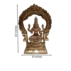 Panchaloha Mahalakshmi Statue / 10 Inches