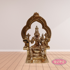 Panchaloha Narasimha Lakshmi Murti Idol