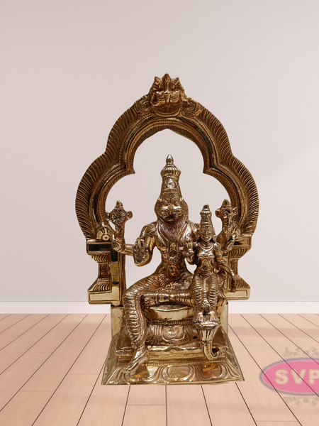 Panchaloha Narasimha Lakshmi Murti Idol