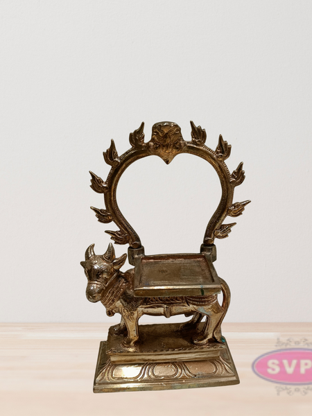 Panchaloha Pradosha Cow With Peedam