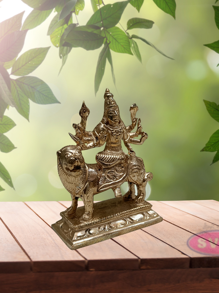 Panchaloha Singa Vagana Durgai Idol / 4 Inches