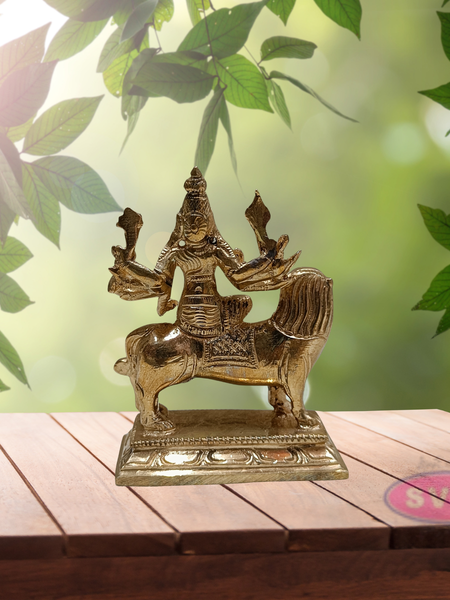 Panchaloha Singa Vagana Durgai Idol / 4 Inches