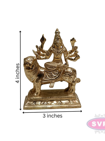 Panchaloha Singa Vagana Durgai Idol / 4 Inches