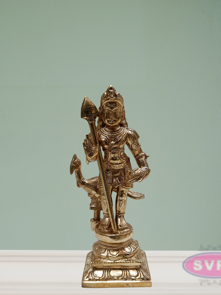 Panchaloham Bala Murugan With Peacock Idol / 6.5 inches