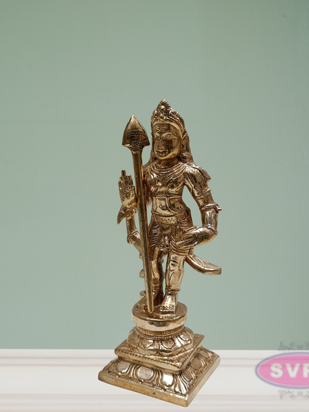 Panchaloham Bala Murugan With Peacock Idol / 6.5 inches