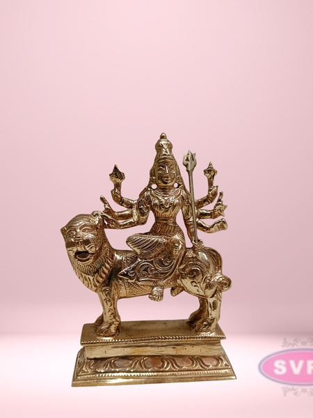 Panchaloham Durga Devi On Lion