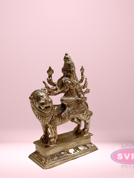 Panchaloham Durga Devi On Lion