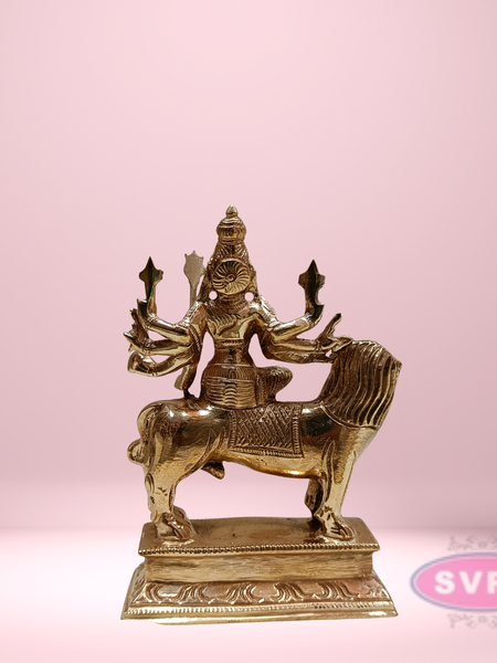 Panchaloham Durga Devi On Lion
