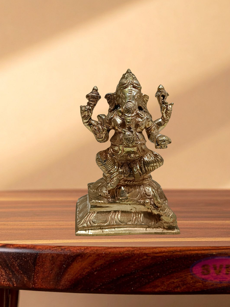 Panchaloham Ganesha Sitting Idol