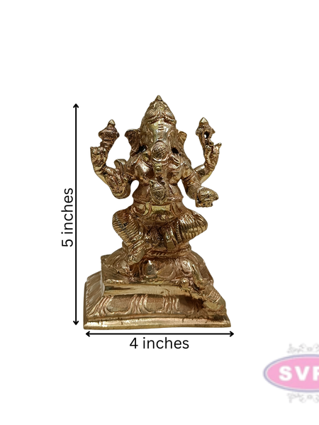 Panchaloham Ganesha Sitting Idol