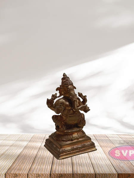 Panchaloham Idampuri Ganesha Idol Home Temple