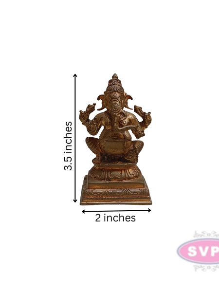 Panchaloham Idampuri Ganesha Idol Home Temple