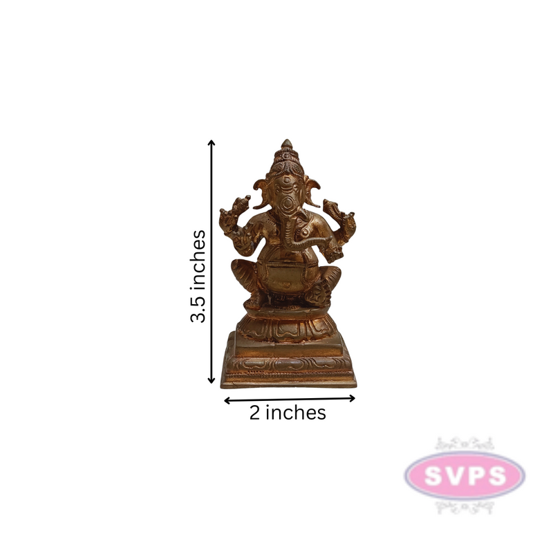 Panchaloham Idampuri Ganesha Idol Home Temple