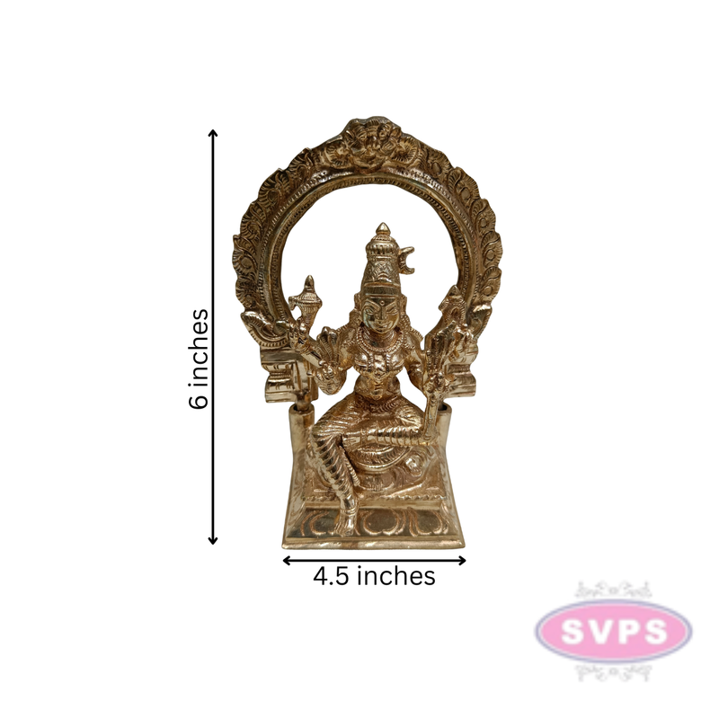 Panchaloham Kamatchi Amman With Arch / 6 Inches