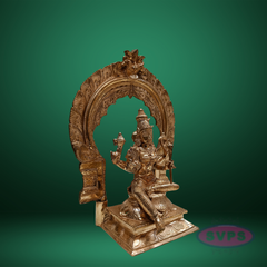 Panchaloham Rajarajeshwari Murti Tripura Sundari Lalita Raja Rajeshwari Idol With Arch
