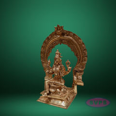 Panchaloham Rajarajeshwari Murti Tripura Sundari Lalita Raja Rajeshwari Idol With Arch