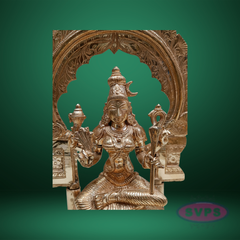 Panchaloham Rajarajeshwari Murti Tripura Sundari Lalita Raja Rajeshwari Idol With Arch