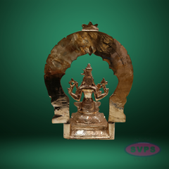 Panchaloham Rajarajeshwari Murti Tripura Sundari Lalita Raja Rajeshwari Idol With Arch