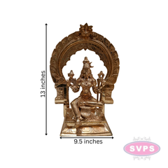 Panchaloham Rajarajeshwari Murti Tripura Sundari Lalita Raja Rajeshwari Idol With Arch