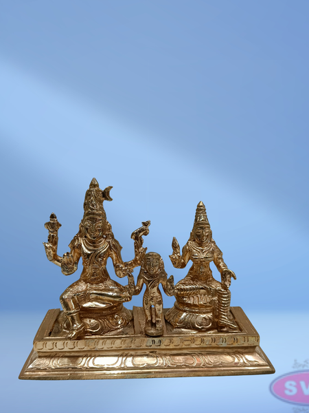 Panchaloham Lord Shiva Parvati With Murugan