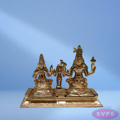 Panchaloham Lord Shiva Parvati With Murugan
