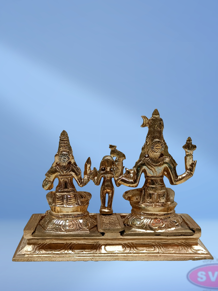 Panchaloham Lord Shiva Parvati With Murugan