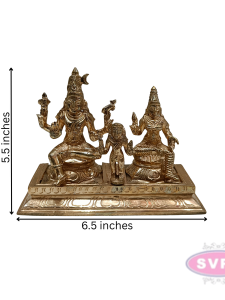 Panchaloham Lord Shiva Parvati With Murugan
