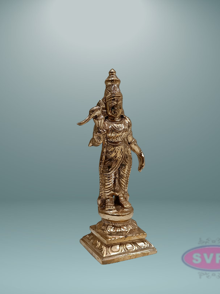Panchaloham Meenakshi Amman Statue / 7 Inches