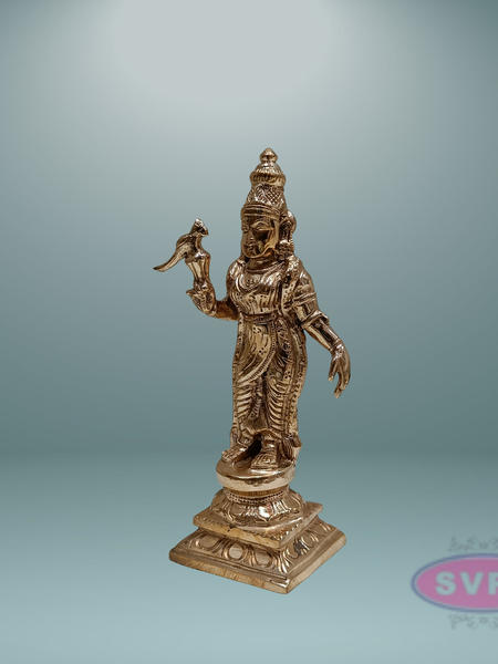 Panchaloham Meenakshi Amman Statue / 7 Inches