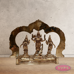 Panchaloham Murugan With Devasena And Valli Idol Set