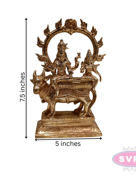 Panchaloham Shiva Parvati With Nandi