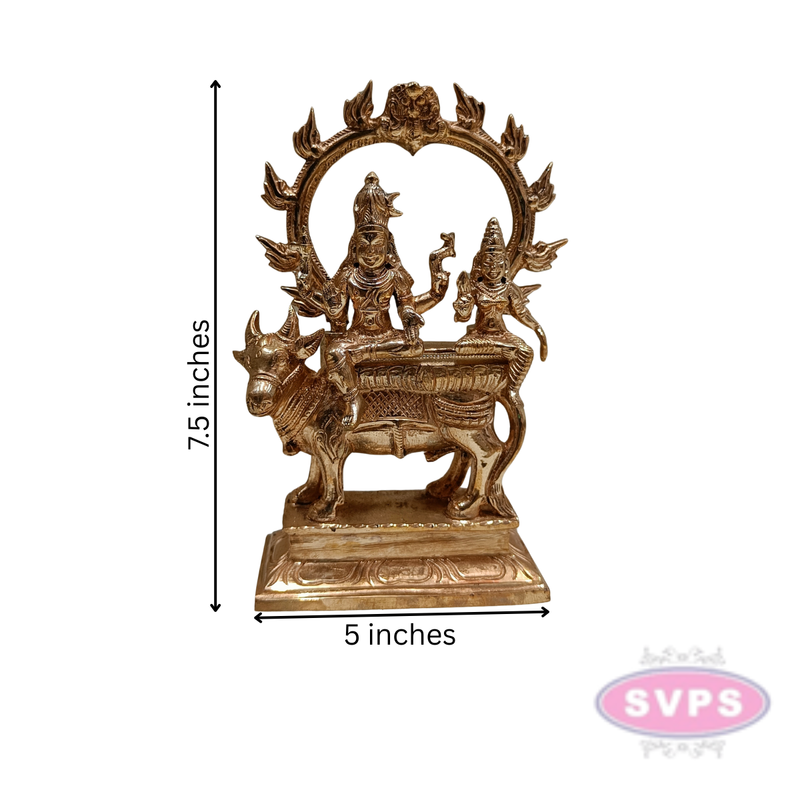 Panchaloham Shiva Parvati With Nandi