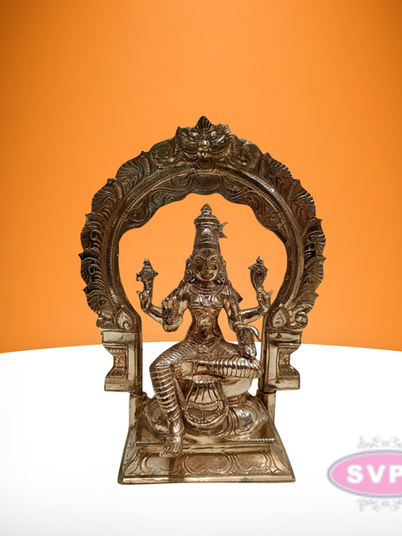 Panchaloham Goddess Bhuvaneshvari Handmade / 10 Inches